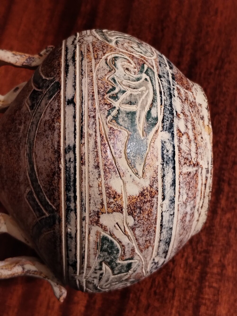 Ceramic Vase with Geometric Patterns - Picture 8 of 15